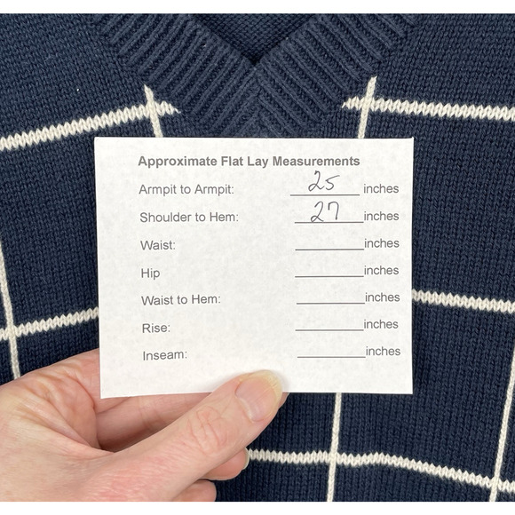 Vintage Trader Bay Windowpane Plaid Sweater Vest Mens XL Preppy Academia 90s - Picture 5 of 5